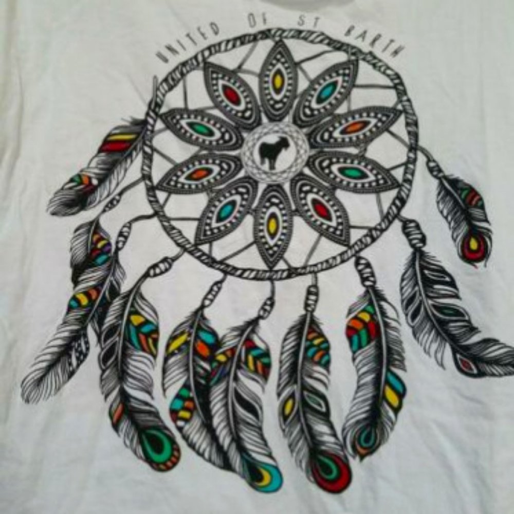 United of St. Barth XS Dreamcatcher Fringed Top